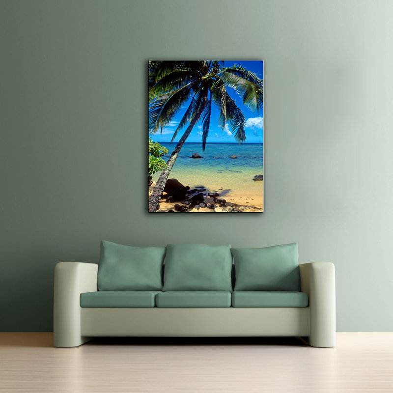 « belle anini beach »-impression sur toile tendue, H 36 po x l 24 po