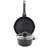 Oster Smarthandle Advance 4 Piece Nonstick Aluminum Cookware Set in Black