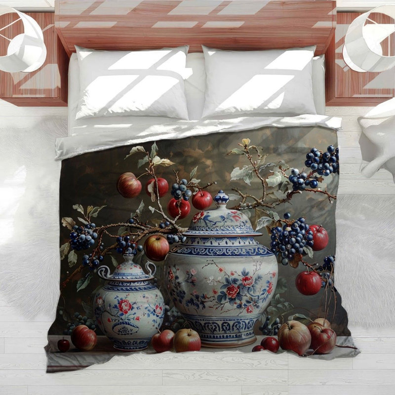 Ceramic Vases Still Microfiber Duvet Cover, King Duvet Cover