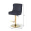 Aisja Swivel Upholstered Adjustable Height Counter Stool with Metal Frame-391602098
