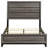 Cabrillo Grey Oak Wood Full Panel Bed