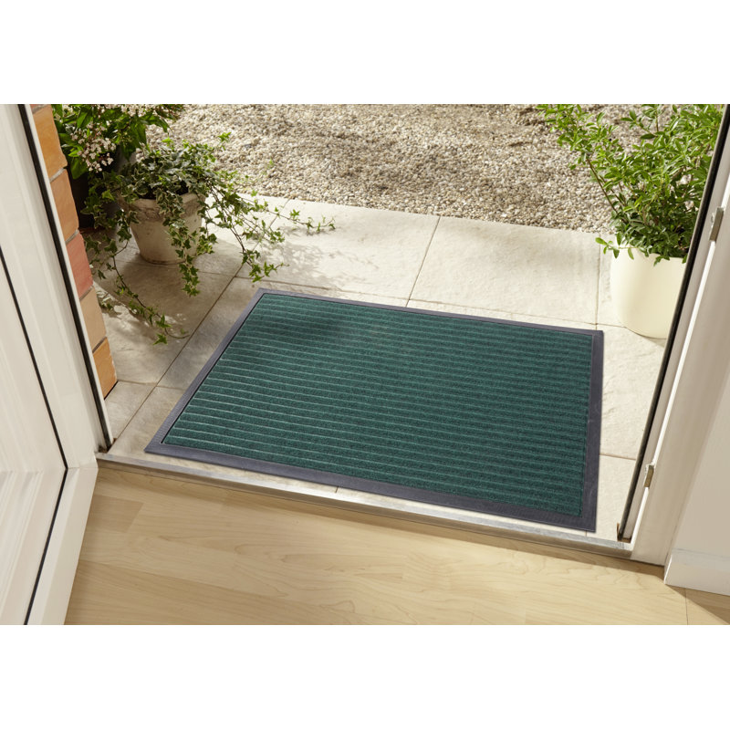 Non-Slip Indoor / Outdoor Doormat, Rectangular 40 x 60cm, Green