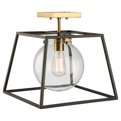 Plafonnier semi-encastré 1 lumière 10 po revis