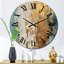 Horloge murale dorée-93382870
