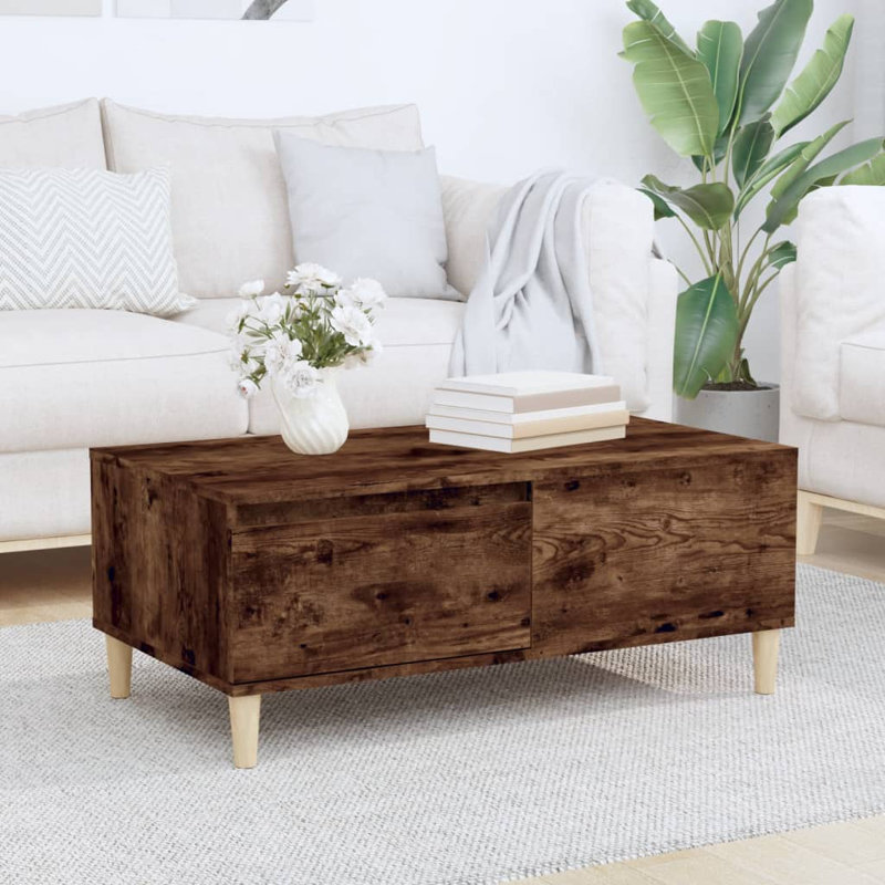 Zahir Coffee Table 90x50x36,5 cm Engineered Wood, Beige