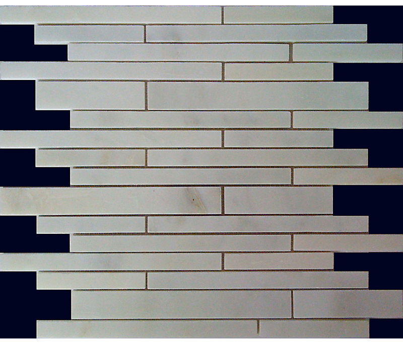 Carreau de marbre et de plancher à bord droit en mosaïque
