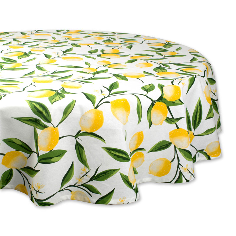 Myo Floral 100% Cotton Round Tablecloth