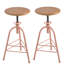 Tabouret pivotant en bois massif Jomarion-1332498771
