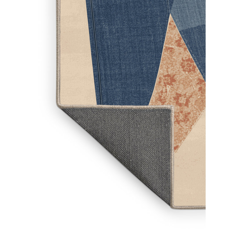 Tapis marocain doux et moelleux décontracté en brun - reliure beige, 4 x 2