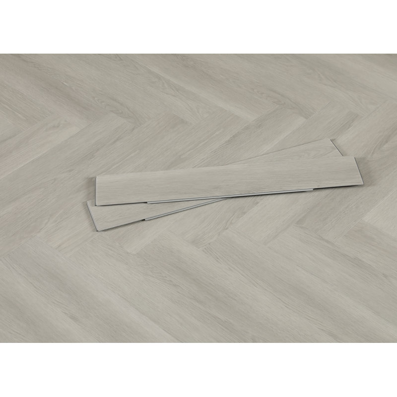 The Terra Collection Herringbone SPC Flooring 30"L X 6mm, 16.53 Sf/Box, Atlantic Spruce