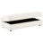 Upholstered Rectangular Storage Ottoman Ivory