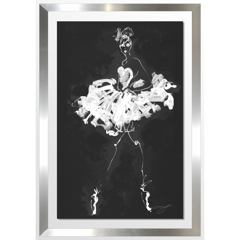 «Dancer», impression, Encadrement argenté, H 49,5 po x l 33,5 po x P 1 po