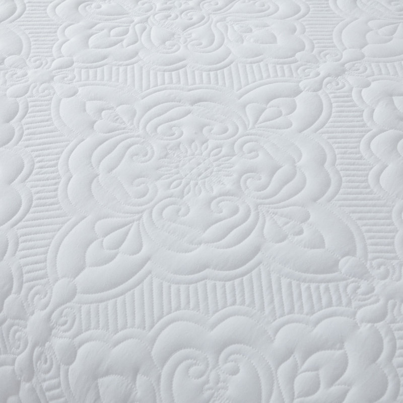 Washed Embroidered Microfiber Damask Medallion Quilt Set Lightweight Traditional Bedspread Set | OEKO-TEX Certified, Cal King