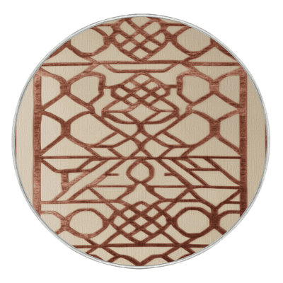 Machine Washable Trellis Beige Area Rug