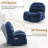 Recliner Chair, Manual Recliner ,small Recliners For Small Space, Soft Fabric Upholstered Recliner With Side Pockets-2142840355
