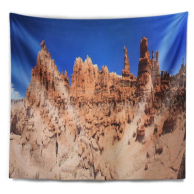 Hoodoo de pinnacle en polyester goblin valley tapisserie avec accessoires suspendus inclus
