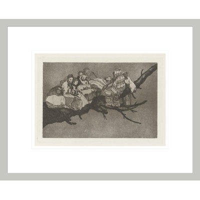 Disparate ridiculo (Ridiculous Folly) also known as Andarse por las ramas (To Go Amongst the Branches) from the series Los disparates (Los proverbios) by Francisco de Goya -Framed Giclee Print