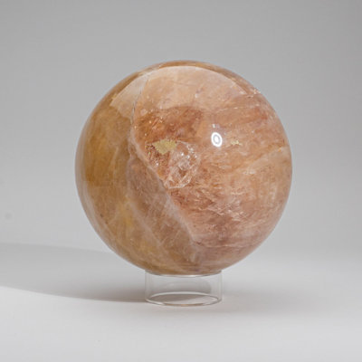 Polished Rose Quartz Sphere from Madagascar (6.75" Diameter, 17.2 Lbs)