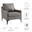 Fauteuil en cuir Corland-455941799