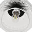 Plafonnier semi-encastré en cristal 1 lumière 9,5 po