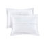 Ensemble d'édredon à volants en microfibre 5 pièces blanc-126520836
