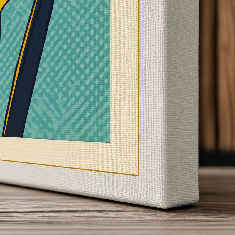 Daffodil Study Botanical - Wrapped Canvas, 30x20 - 76.2 x 50.8 cm, Cream Border