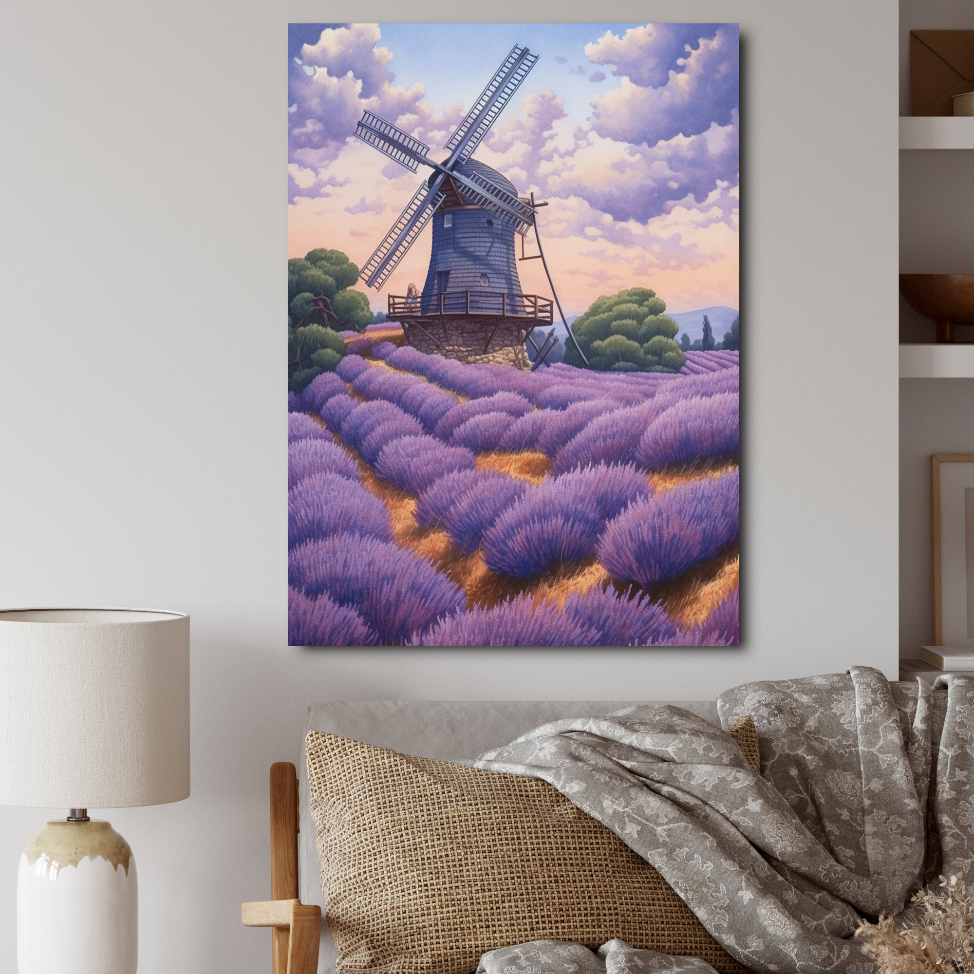 Ophelia & Co. Lavender Mills III - Landscapes Canvas Wall Art | Wayfair