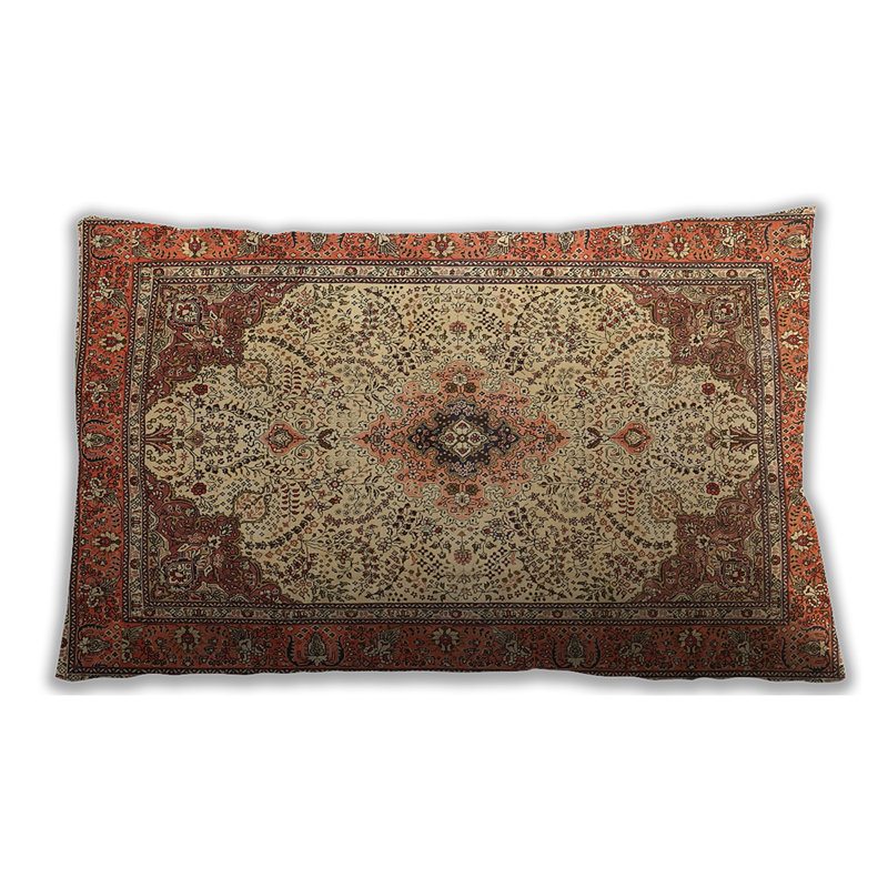 Floral Throw Pillow, Synthetic