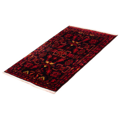 One-of-a-Kind 3'5" X 4'11" 1990s Wool Area Rug in
