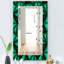 Miroir de meuble-lavabo moderne et contemporain à triangles verts relief-40097842