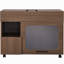 2 IN 1 Multi-Use Cat Litter Box Enclosure, Modern Walnut Side Table With Storage, Buffet Cabinet Side Board