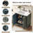 30" Vintage Bathroom Vanity with Rectangle Ceramic Sink