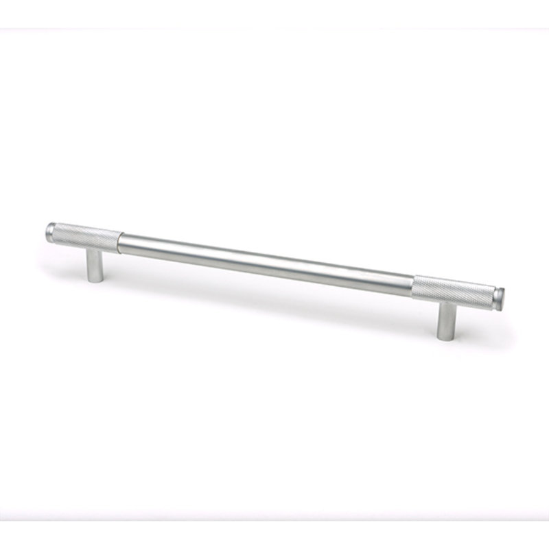 Polished Nickel Half Brompton Pull Handle - Large, Satin Chrome, 22.4 cm