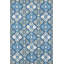 Tapis bleu tissé Blue Diamond-752637375