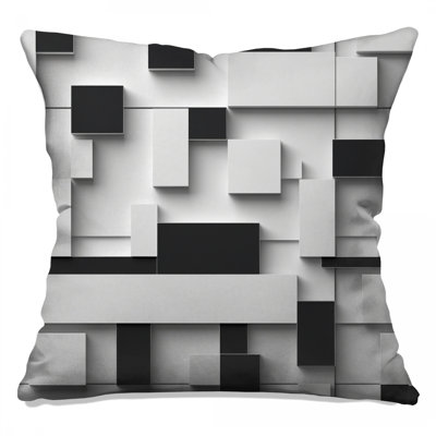 Coussins décoratifs rectangulaires noirs