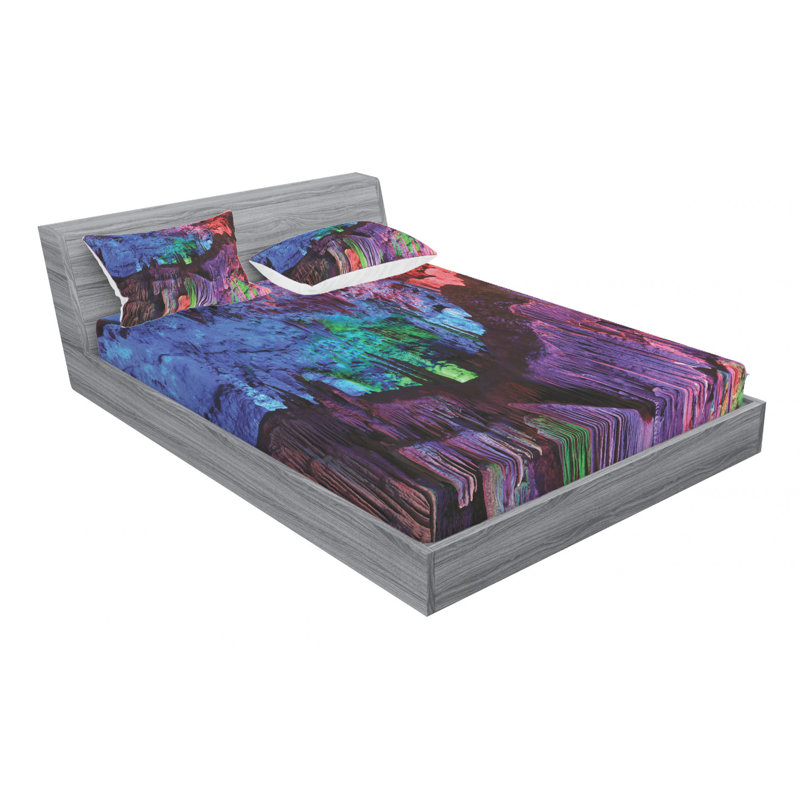 Microfiber Sheet Set, Queen Sheet Set with Fitted Sheet
