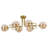 Sputnik Modern Linear Semi Flush Mount