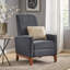 Fauteuil club inclinable manuel large en bois