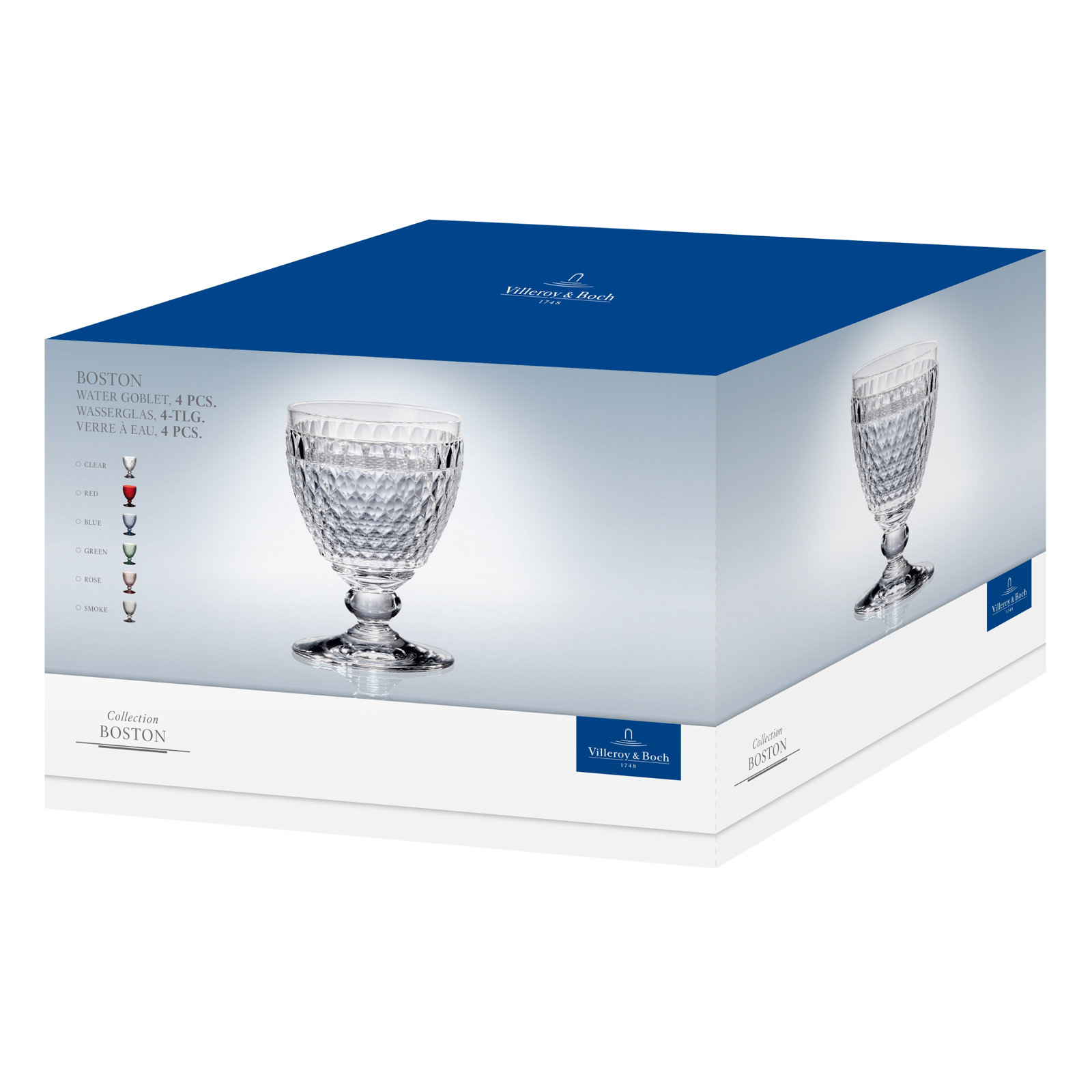 Villeroy & Boch Boston Goblet, Clear, 14 oz.