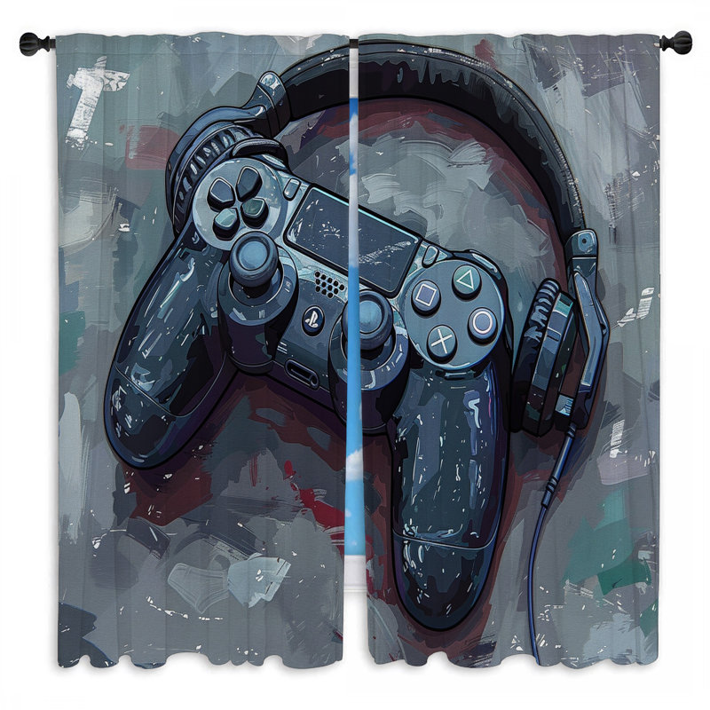 Technologie de rideaux de jeu Gaming - 2 panneaux, L 20 po x L 82 po