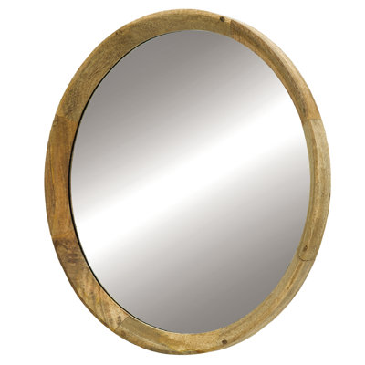 Mango Wood Frame Wall Mirror - Add Character To Your Bathroom 20 Transitional Style For A Modern Home