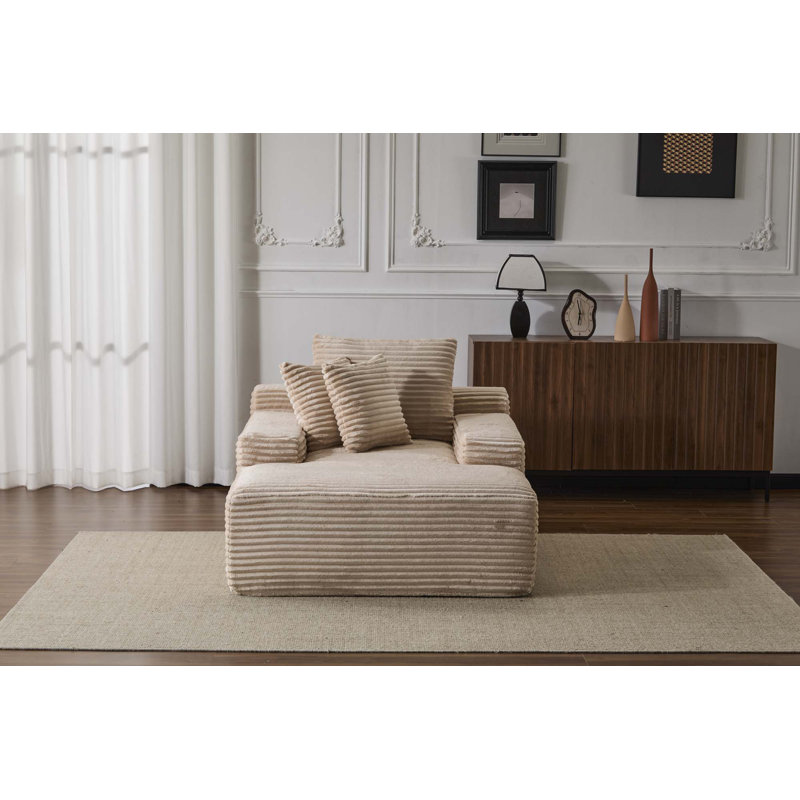 Méridienne surdimensionnée surdimensionnée Cozy Cloud Couch, Beige