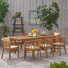 Ensemble repas extensible 9 pièces avec coussins Aracely