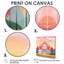 Red Diamond Retro Trees - Reproduction d'art abstrait paysage mural-846153539-846153566