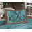 Ambesonne Nautical Fitted Sheet & Pillow Sham , Pale Teal Grey Caramel-106798841