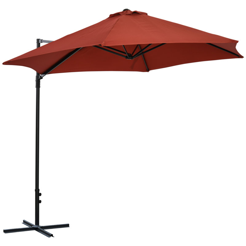 Parasol de terrasse avec parasol suspendu et pivotant à 360 ° Morghann Latitude Run®