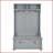 Hall Tree with Shoe Rack Bench, Coat Hooks &amp; Shelves | Modern Classic Gray | MDF | Gray-1670311586