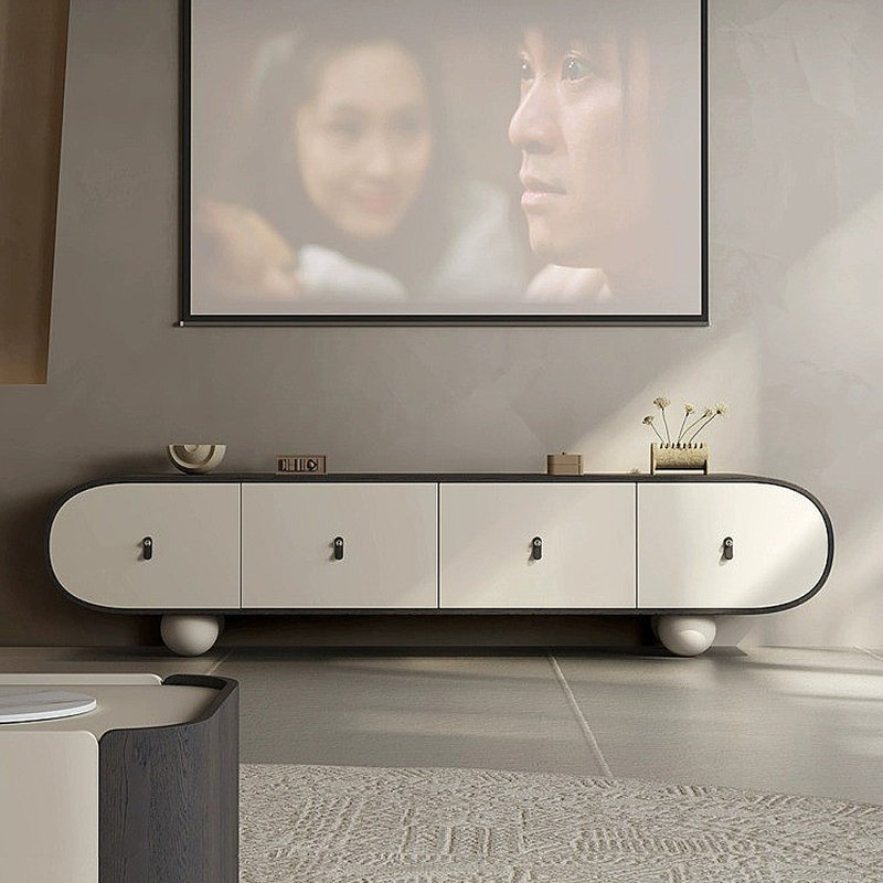 Meuble télé moderne simple laqué, 78.74"