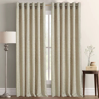 Sybilla Room Darkening Curtain Single Panel
