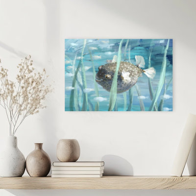 Art mural Pufferfish in Seagrass